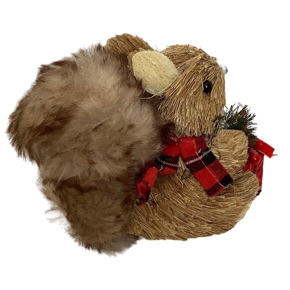 Ashland Christmas Noël Natural Decorative Gift-Giving Squirrel Figurine NEW NWT - Picture 6 of 7